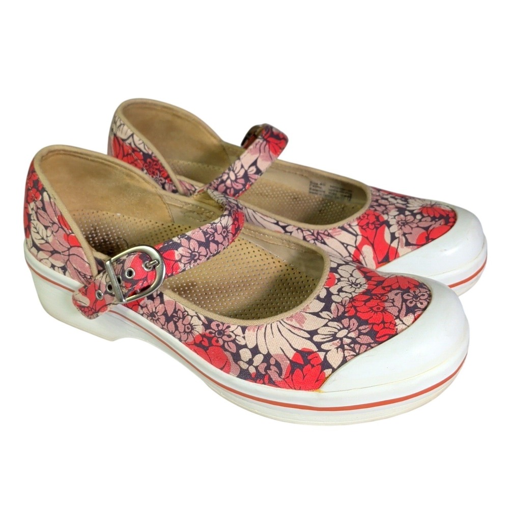 Dansko Valerie Mary Jane Shoes Womens Size EU 40 US 9.5 - 10 Floral Cottagecore